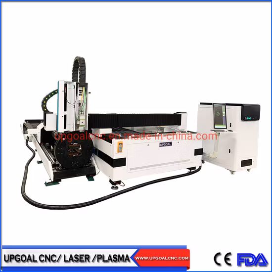 Máquina de corte a laser de fibra de placa de tubo 1500W para aço inoxidável/aço carbono com 20% de desconto