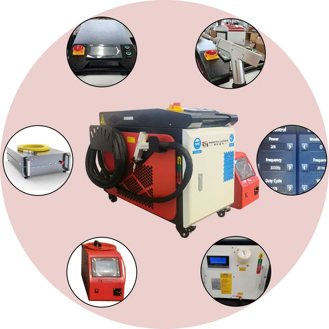 220V 380V 50Hz 60Hz 1000W 1500W 2000W 3000W Raycus Max Jpt Reci Ipg Bwt Qilin Handheld Laser Welding Machine Weldable Stainless Steel Lampshade Products