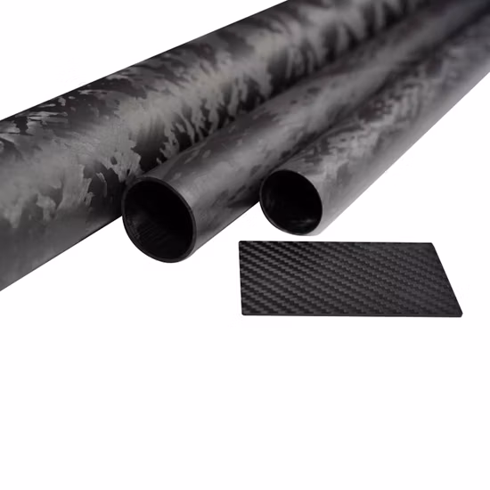 Tubo oval de fibra de carbono envolto em rolo 1.6 mcustomizado